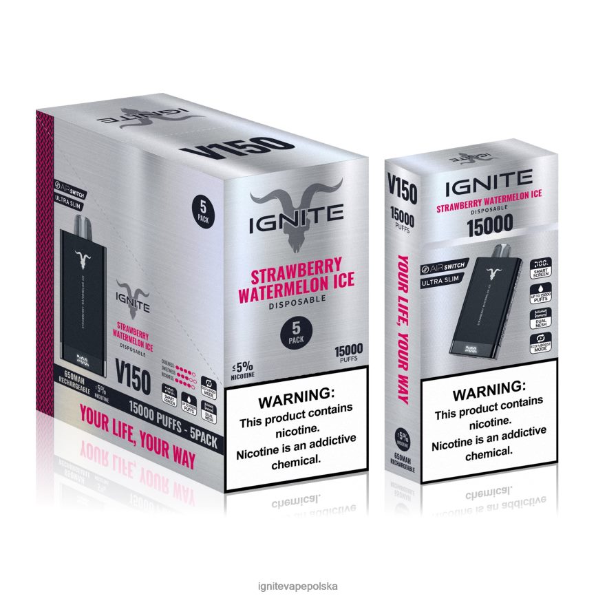 Ignite E Papieros Cena | IGNITE V150 vape pen 5-pak mentol 0648NZ87